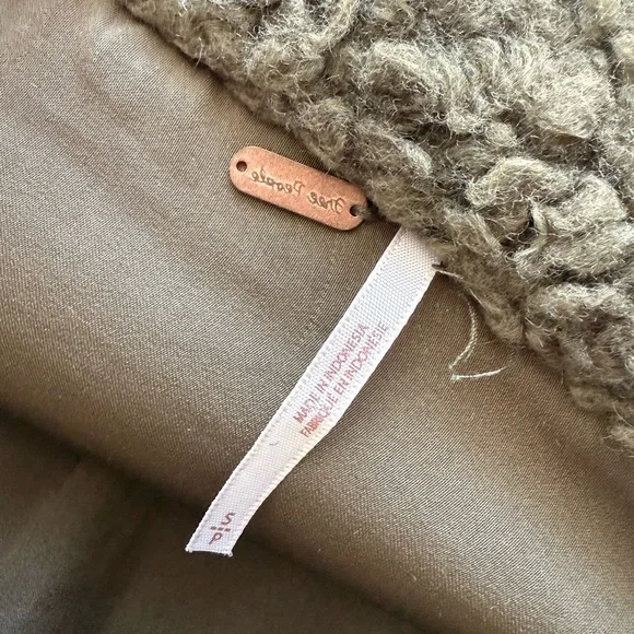 Free People Olive Teddy Jacket - Picture 7 of 10